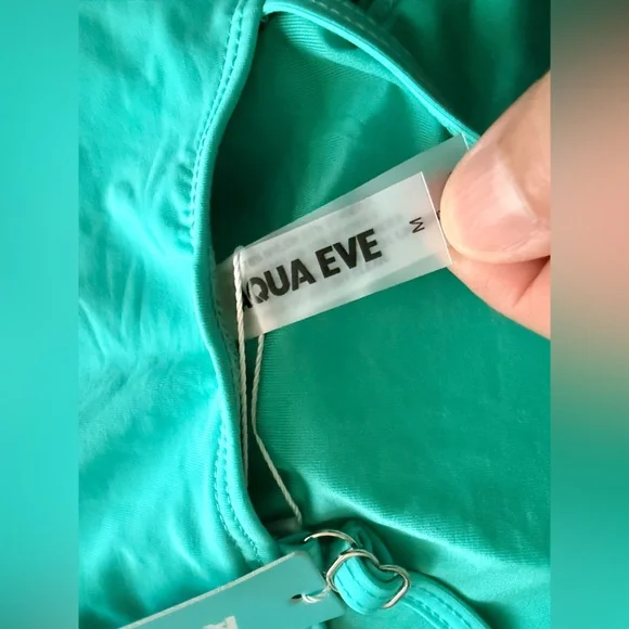 Aqua Eve Mesh Tummy Control One Shoulder One Piece Cut Out Swimwear 2026. Size M - Picture 8 of 13